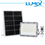 GRIGIO PROIETTORE SOLARE LED 100W + CREPUSCOLARE