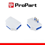 PROPART ADATTATORE PRESA TRIPLA,3 PRESE 2P+T 10/16A BIPASSO, SPINA 16A LATERALE