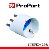 PROPART ADATTATORE SCHUKO SPINA16A POLYBAG