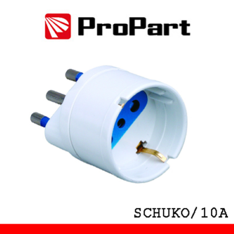 PROPART ADATTATORE SCHUKO SPINA16A POLYBAG