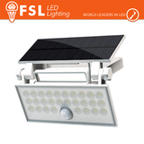 BIANCO FARO DA ESTERNO SOLARE CON SENSORE DI MOVIMENTO 60W (6 LED)