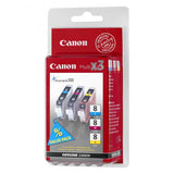 CANON MULTIPACK CLI-8 CMY PACK CARTUCCE CIANO+MAGENTA+GIALLO IN BLISTER CON ALLARME PER STAMPANTI INK JET CANON 420PG (0621B026)
