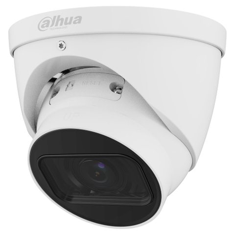 Cámara IP 5MP con IA, efecto ojo de buey, IR40M, IP67, PoE 12V, ranura microSD de 2,7 mm