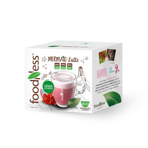 FOODNESS MERMAID LATTE 10 CAPSULE COMPAT DOLCE GUSTO