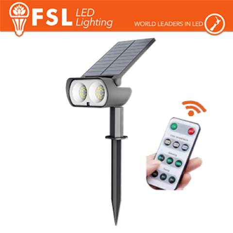 NERO PICCHETTO DA ESTERNO LED SOLARE CCT 3WHITE 15W (1.5LED) CON TELECOMANDO