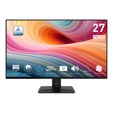 MSI MONITOR 27IPS H/D/V BK MM FHD 120HZ MSI PRO MP271A E2 BLACK 16:9
