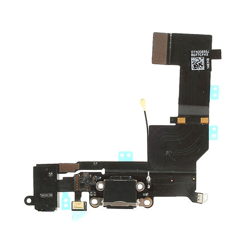 APPLE CONNETTORE DOCK CARICA ORIGINALE AUDIO PER IPHONE 5S NERO