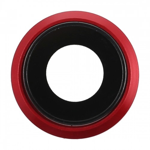 APPLE CORNICE FOTOCAMERA POSTERIORE E OBIETTIVO PER IPHONE 8 RED