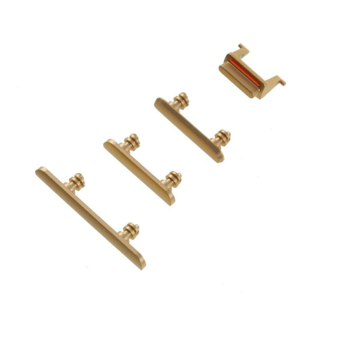 APPLE SET PULSANTI VOLUME+MUTE+POWER ON/OFF PER IPHONE XR GIALLO