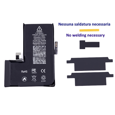 APPLE BATTERIA NO-WELDING SENZA SALDATURA PER IPHONE 11 PRO MAX