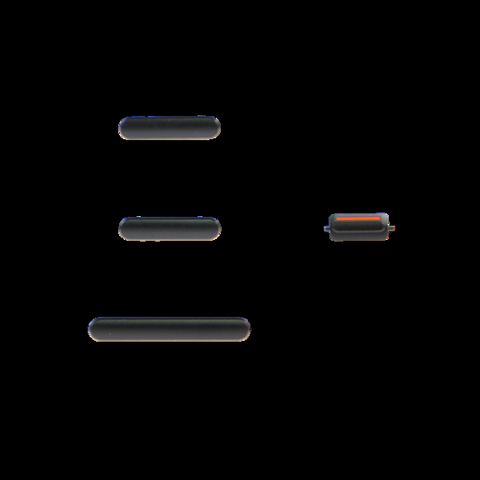 APPLE PULSANTI VOLUME+MUTE+POWER ON/OFF PER IPHONE 11 NERI