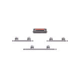 APPLE SET PULSANTI LATERALI PER IPHONE 14PRO / 14PRO MAX SILVER