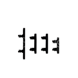 APPLE SET PULSANTI LATERALI PARA IPHONE 15 PRO/15 PRO MAX NERO TITANIO