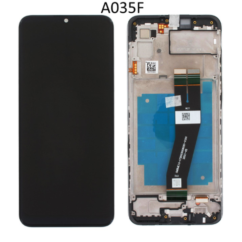 LCD ORIGINAL SAMSUNG A035F GALAXY A03 EUROPA NERO S.PACK