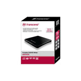 TRANSCEND TS8XDVDS-K MASTERIZZATORE ESTERNO USB ULTRASLIM COMPATIBILE CD-R/RW DVDR DVDRW DVDR DL DVD-RAM DISC BLACK GARANZIA ITALIA