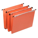 Esselte 21631 cartella sospesa e accessorio A4 Cartoncino, Metallo Arancione 25 pz (Orgarex Dual Vertical A4 Suspension File Card 15mm V Base Orange [Pack 25] 21631 DD)