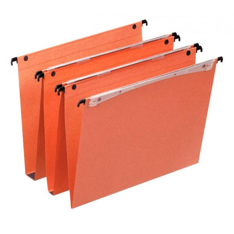 Esselte 21631 cartella sospesa e accessorio A4 Cartoncino, Metallo Arancione 25 pz (Orgarex Dual Vertical A4 Suspension File Card 15mm V Base Orange [Pack 25] 21631 DD)
