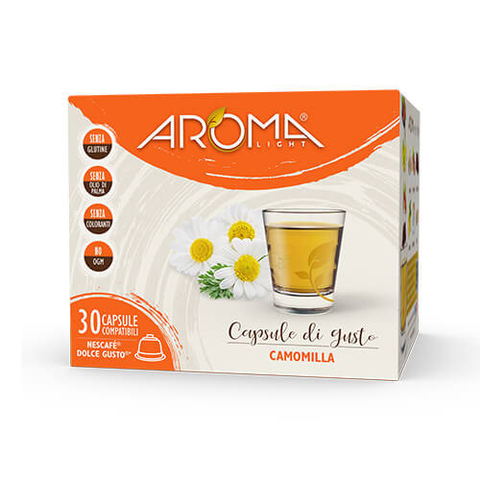 AROMA 30 CAPSULE CAMOMILLA LIGHT COMPATIBILE DOLCE GUSTO