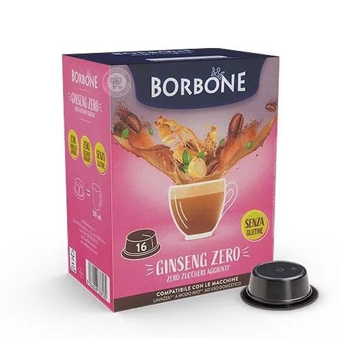 BORBONE GINSENG ZERO PER LAVAZZA A MODO MIO 16 CAPSULE