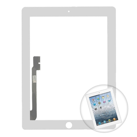 APPLE TOUCH PANEL PER NEW IPAD / IPAD 3 / IPAD 4 BIANCO
