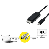 CAVO USB 3.1 C-HDMI 1MT M/M BK 3840X2160 @30HZ
