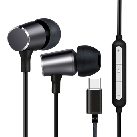 CUFFIA AURICOLARI LINK CON MICROFONO CON CONTROL DE VOLUMEN CONECTOR USB-C COLORE NERO, LK10N