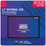 GOODRAM SSD CX400-G2 512GB SATA III 2,5 - RETAIL BOX - SSDPR-CX400-512
