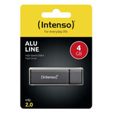 INTENSO ALU LINE CHIAVETTA 4GB USB-A 2.0 IN ALLUMINIO ANTRACITE