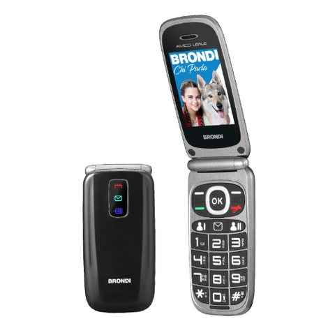BRONDI CELLULARE AMICO LEALE NERO METAL