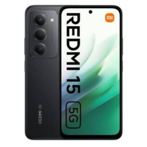 XIAOMI REDMI 15 4+128GB 6.9" 5G MIDNIGHT BLACK EU