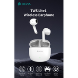 DEVIA AURICOLARI TWS EM404 LITE1 BLUETOOTH 5.4 BIANCHI