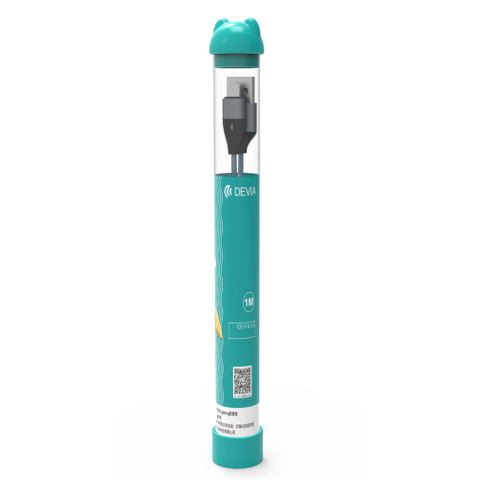 Devia Cavo Bubble Usb A a Tipo-C 2,4A 1 Metro Nero