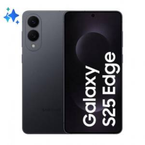 SAMSUNG SM-S937 S25 EDGE 12+512GB 6.7" 5G TITANIUM JETBLACK DS EU