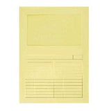 FRASCHINI CARTELLINE IN CARTA CON FINESTRA 22X31 CM GIALLO CONF 50 Pz.
