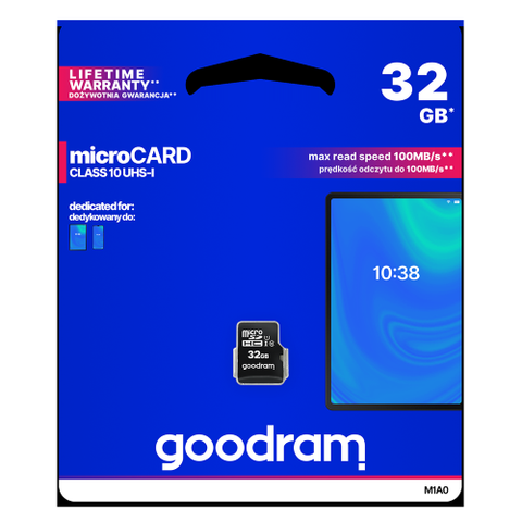 Micro SD card GoodRAM 32GB class 10 UHS I