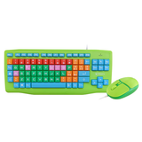 ATLANTIS EDU KIDS TASTIERA USB + MOUSE USB E13-K606-IT PRODOTTO ADATTO A BAMBINI E PERSONE IPOVEDENTI