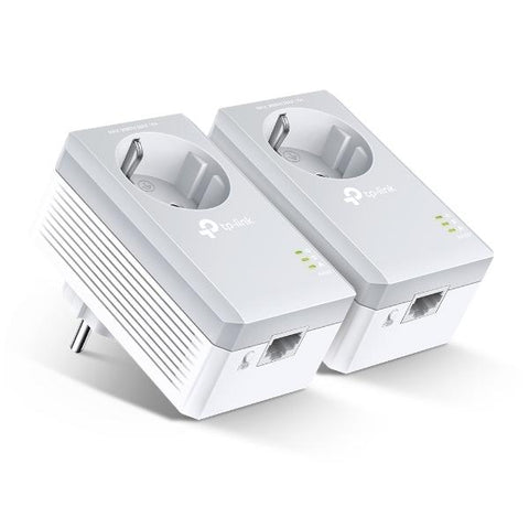 TP-Link Kit 2 powerline con Shuko passante 1 port LAN TL-PA4010P KIT