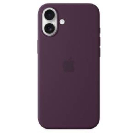 APPLE IPHONE 16 PLUS SILICONE CASE MAGSAFE PLUM MYYD3ZM/A