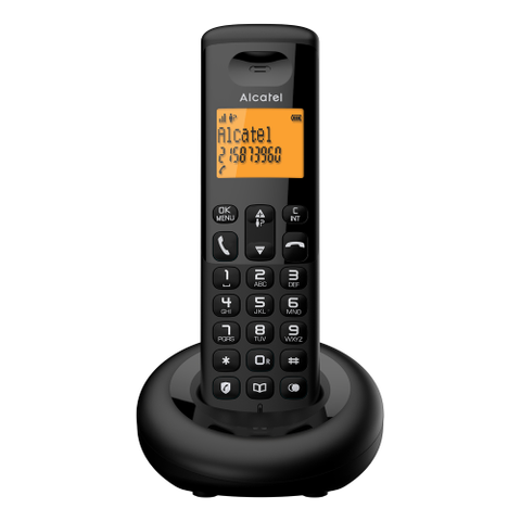 Telefono Cordless Alcatel E160 Duo Black