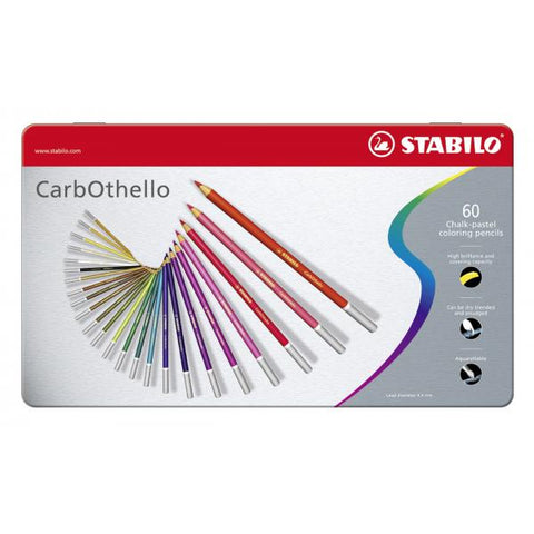 STABILO CARBOTHELLO PASTELLI 4.4 mm COLORI ASSORTITI ASTUCCIO IN METALLO CONF 60 Pz.
