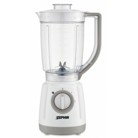 ZEPHIR FRULLATORE 1,5LT LAMA ACCIAIO 2VEL. 800W BIANCO ZHC495