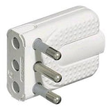 BTICINO SPINA MASCHIO CORNER 16A SALVASPAZIO SPINOTTI ORIENTABILI BIANCO