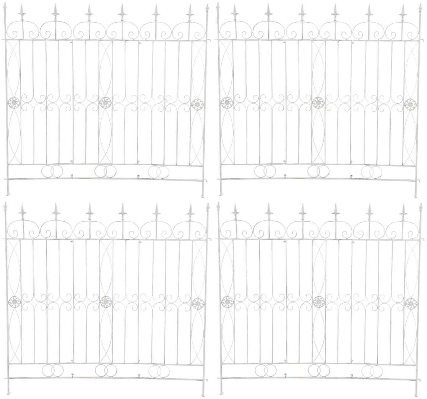 4er Set Gartenzune Mangold