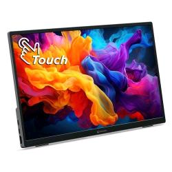 ATLANTIS A05-P156AT1 15.6" LED IPS MONITOR PORTATILE TOUCH SCREEN ULTRA SLIM 1920 x 1080 16ms 300 CD/mq 1000:1 1 x HDMI 2 x USB-C