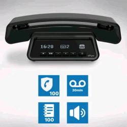 ALCATEL EPURE 3 PREMIUM TELEFONO CORDLESS DECT GAP DAL DESIGN ICONICO CON SEGRETERIA TELEFONICA NERO