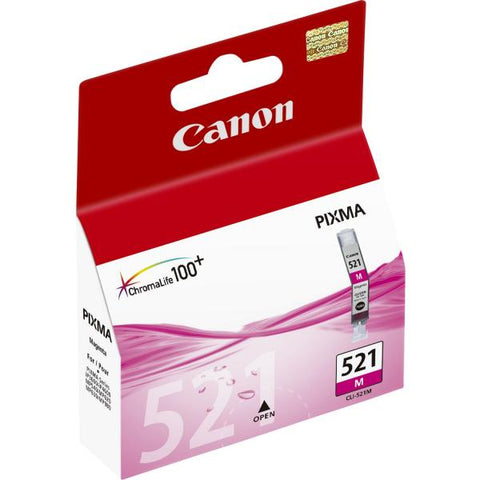 CANON CLI-521M SERBATOIO MAGENTA PER PIXMA MP540-MP620-MP630-MP980-iP3600-iP4600-MX860 (2935B001)