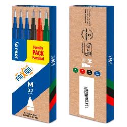 PILOT FRIXION REFILL TRATTO 0.7 mm INCHIOSTRO COLORI ASSORTITI CONF 6 Pz.