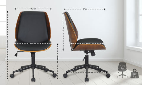 Brostuhl Mitch schwarz