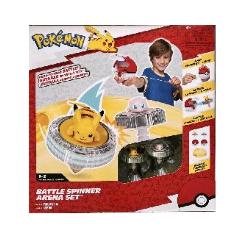 REI TOYS POKEMON ARENA DI COMBATTIMENTO CON TROTTOLE E 2 PERSONAGGI