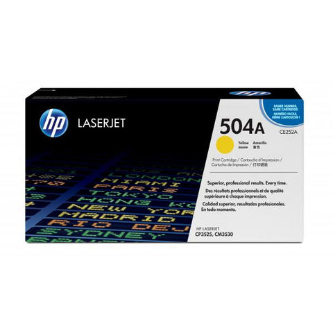 HP CE252A TONER GIALLO PARA ESTAMPACIONES LASER A COLORI GARANZIA ITALIA (CE252A)
